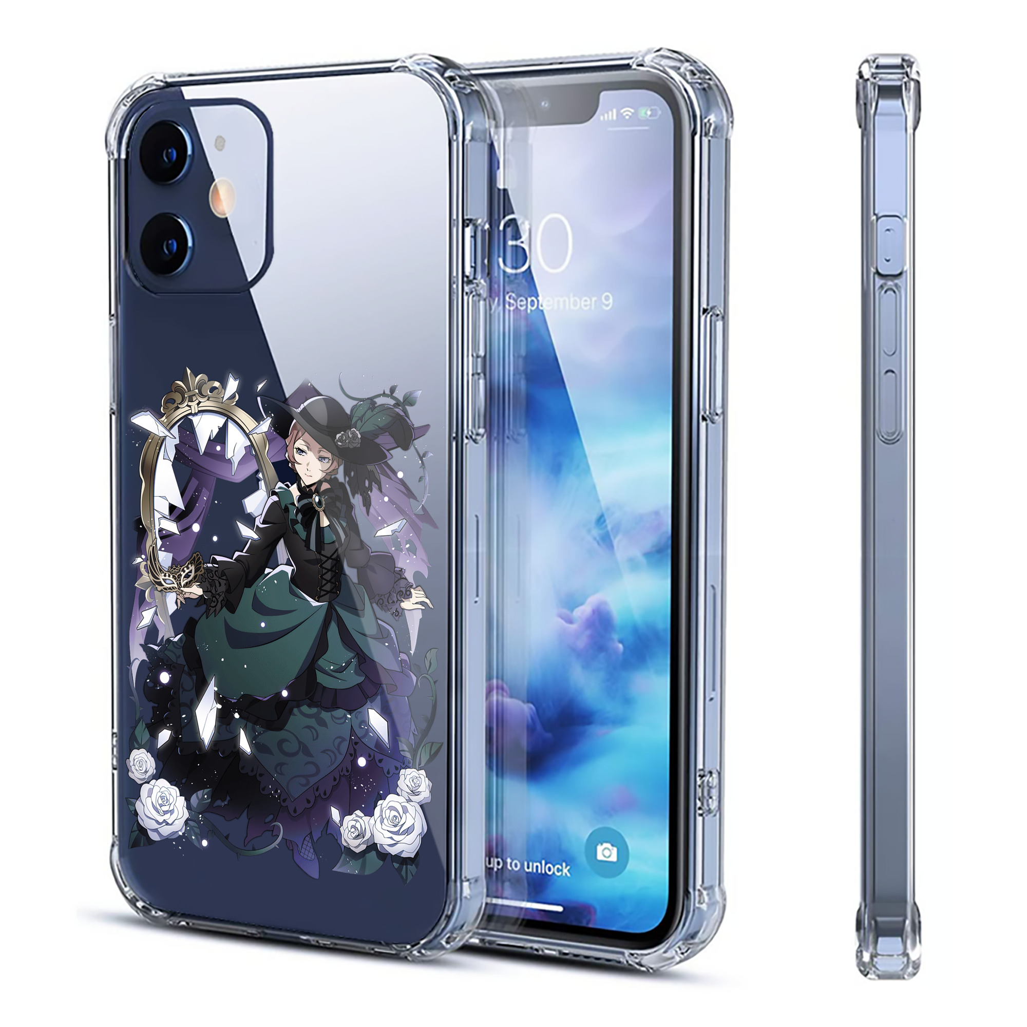 （画像用） 文豪ストレイドッグス Bungo Stray Dogs 【iPhone 12シリーズ対応】透明スマホケース（クリアソフトケース）